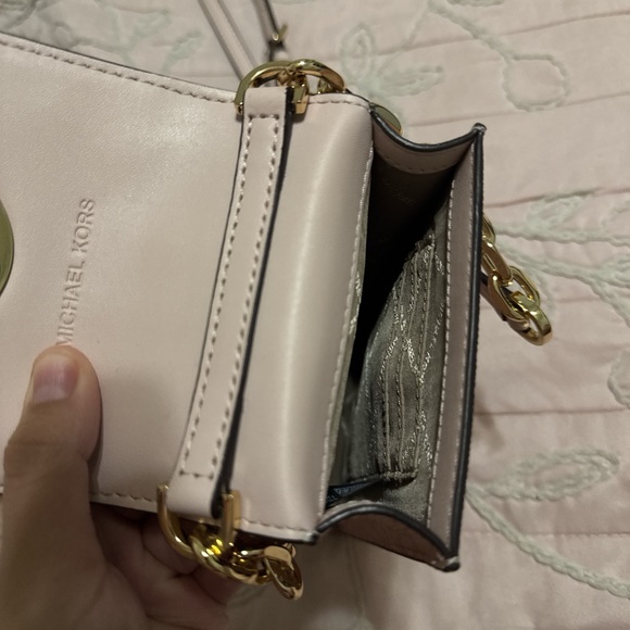 Michael Kors Pink and White Crossbody Bag - Picture 4 of 5